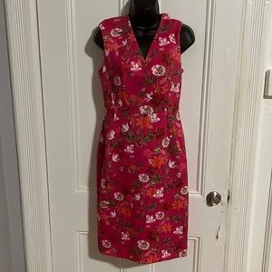 Pink floral sheath